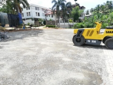 Car park development using Tar at Shan Hotel - Kegalle