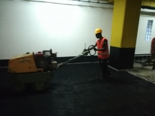 Basement Car park Asphalt Laying