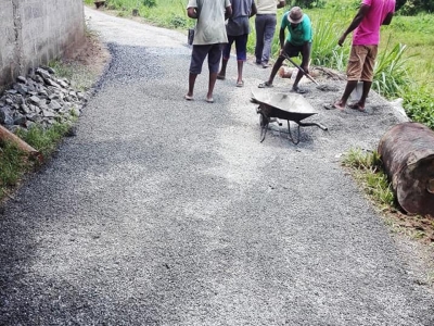 Tholangamuwa Miyathadeniya Road Tar laying with Warakapola Pradesiyasaba